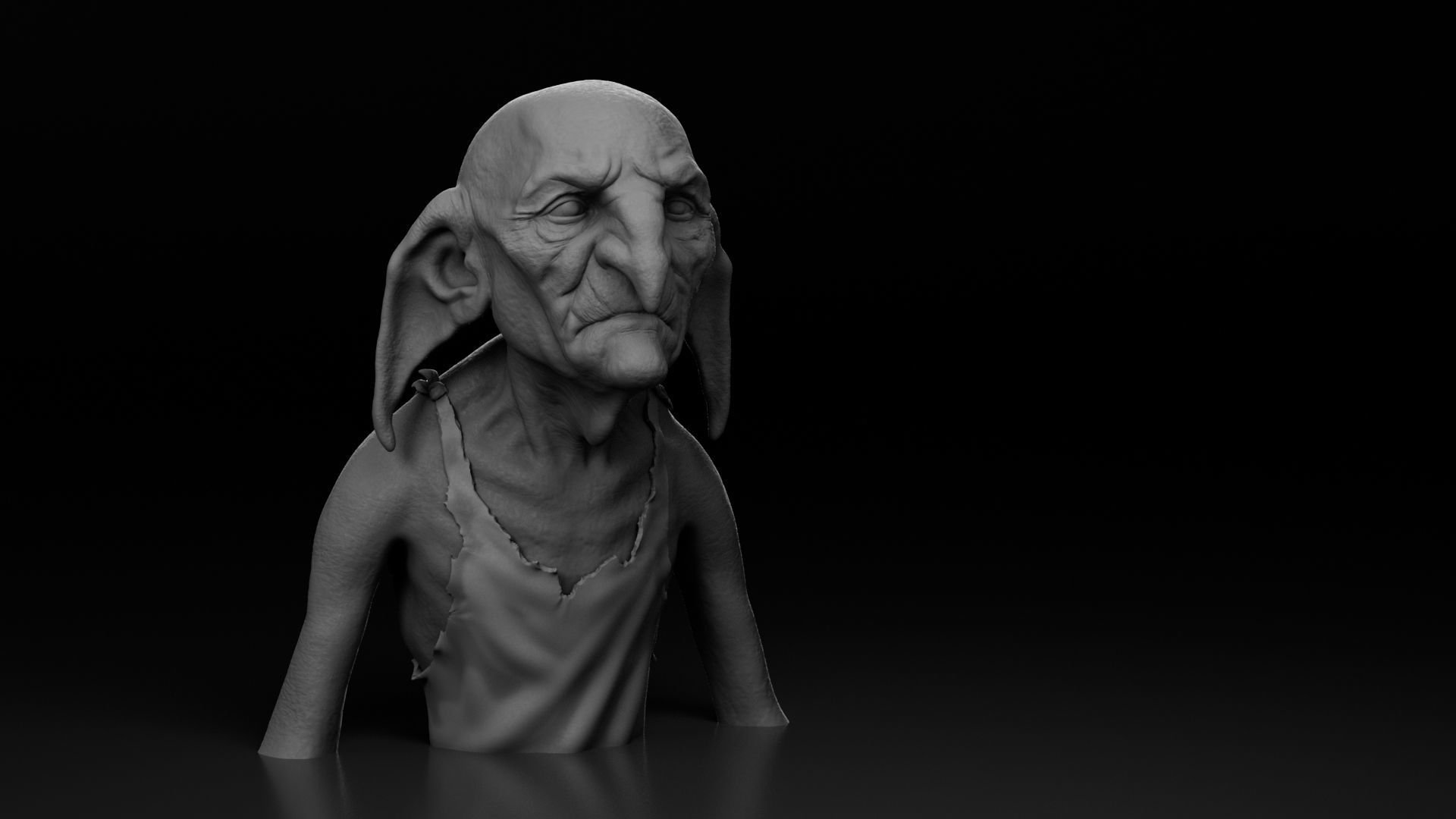 Timothy Bateson - Kreacher - Harry Potter 3D print model_2