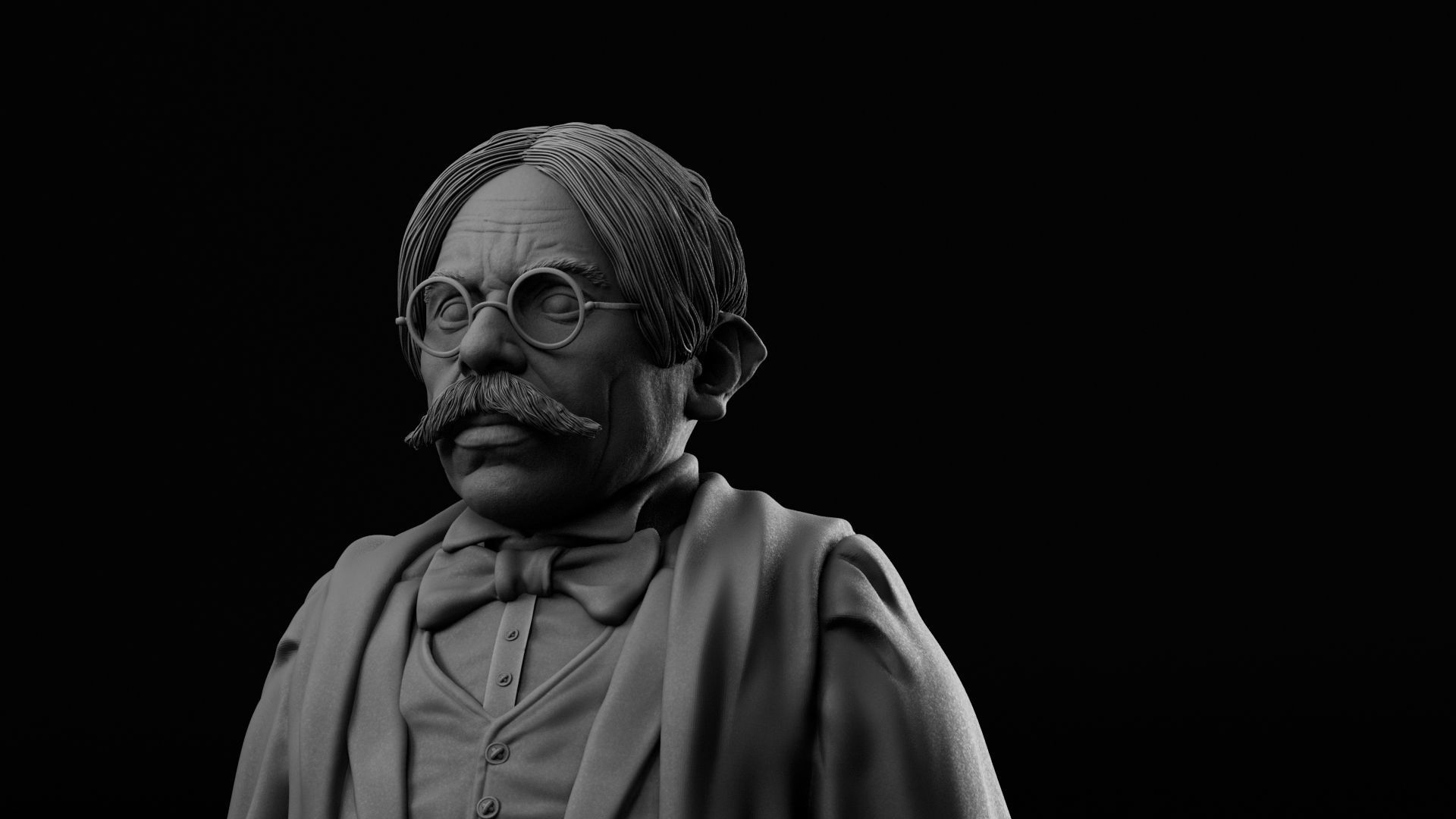 Warwick Davis - Filius Flitwick - Harry Potter 3D print model_4