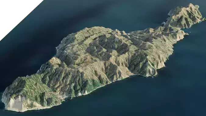 Santa Catalina Island 3d model 3D model