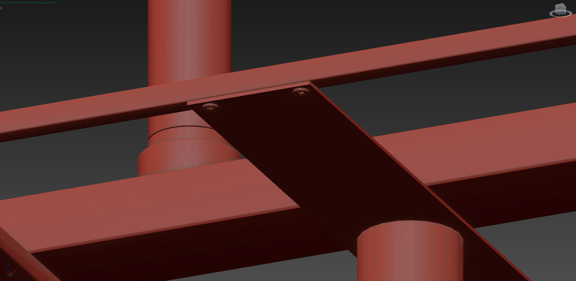 Cowen 3-Light Brushed Gold Interior Chandelier  3D model_4