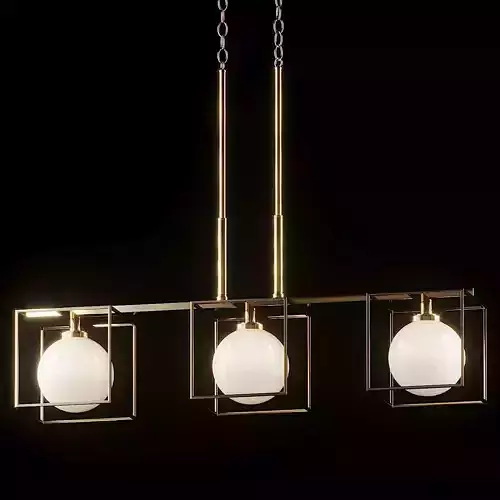 Cowen 3-Light Brushed Gold Interior Chandelier 