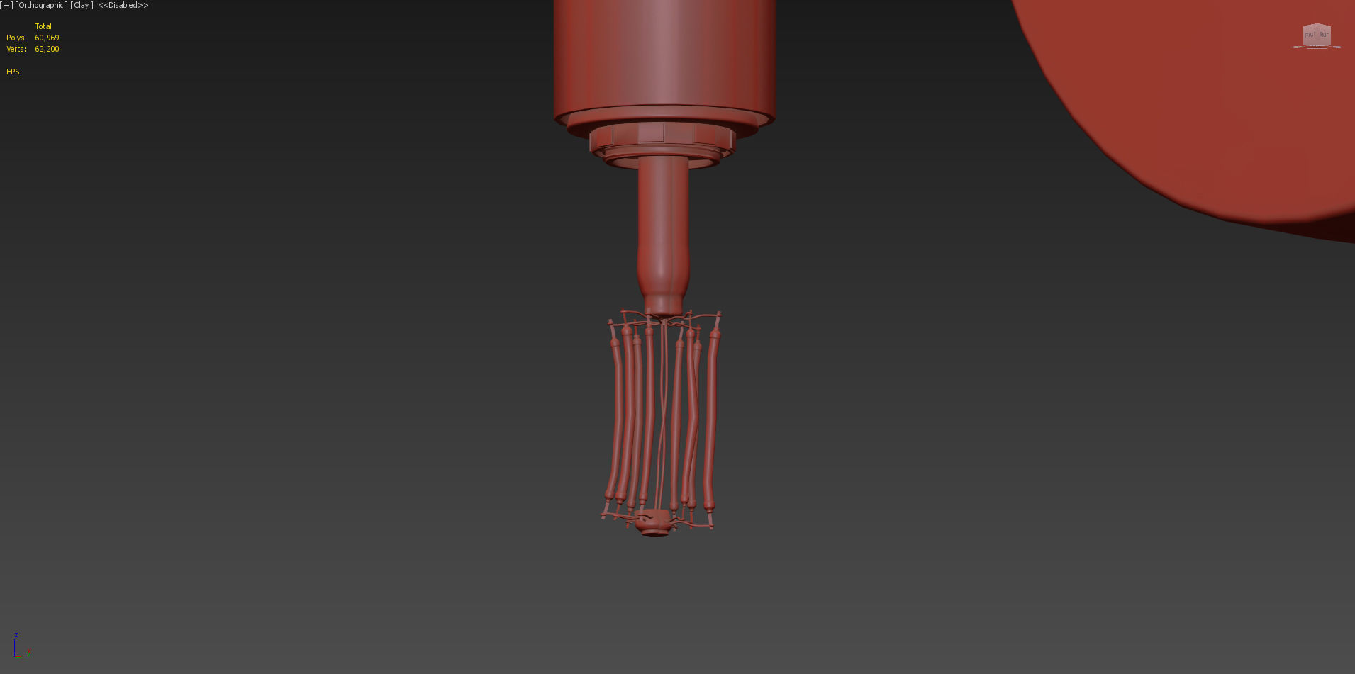 Italian Modern Brass Enamel Ludo Wall Sconce 3D model_3