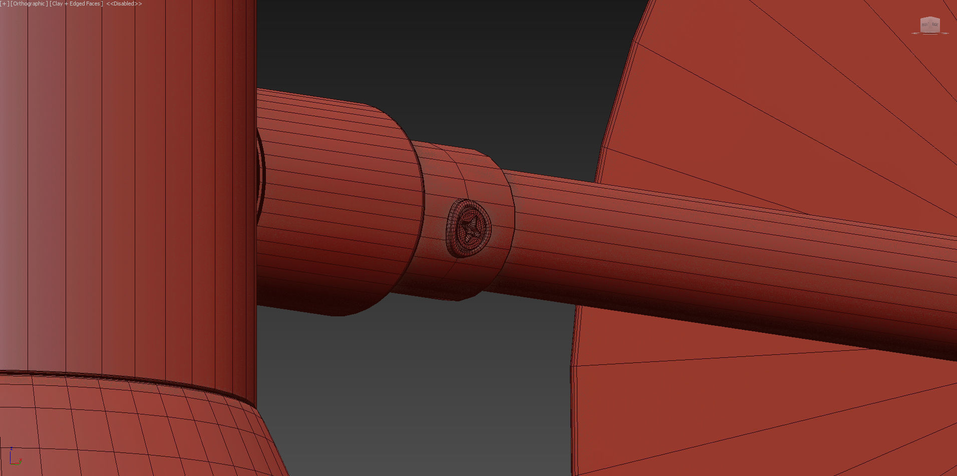 Italian Modern Brass Enamel Ludo Wall Sconce 3D model_6