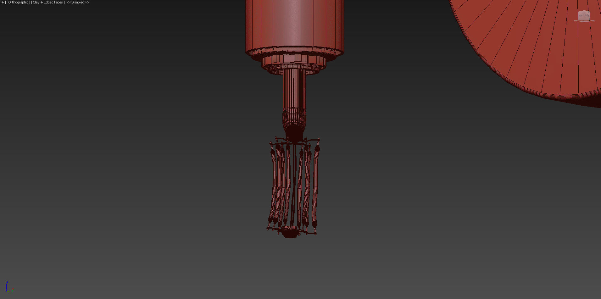 Italian Modern Brass Enamel Ludo Wall Sconce 3D model_4