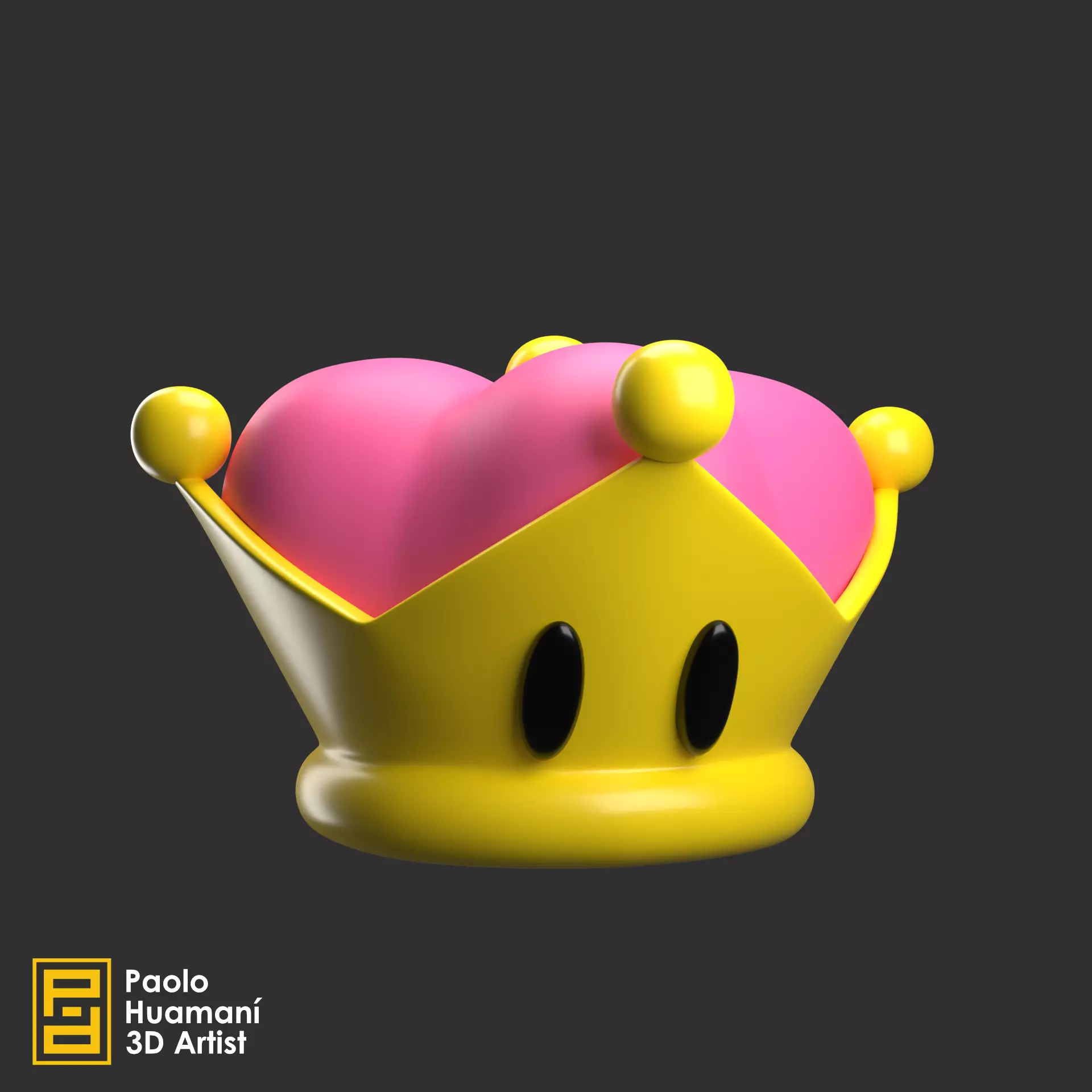 Crown Bowsette 3D print model_0