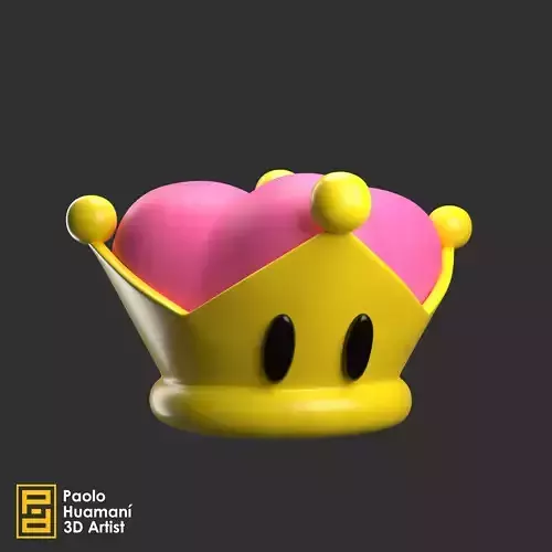 Crown Bowsette 3D print model Crown Bowsette 3D print model