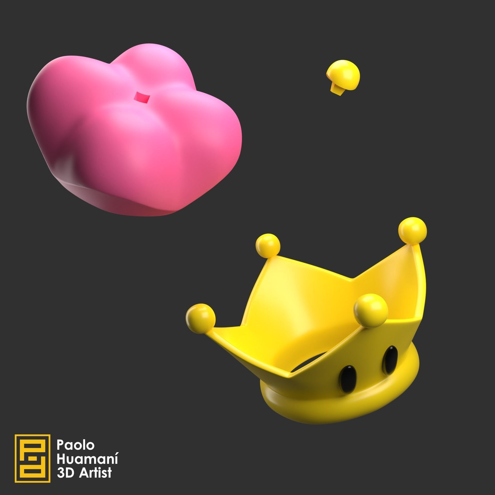 Crown Bowsette 3D print model_2