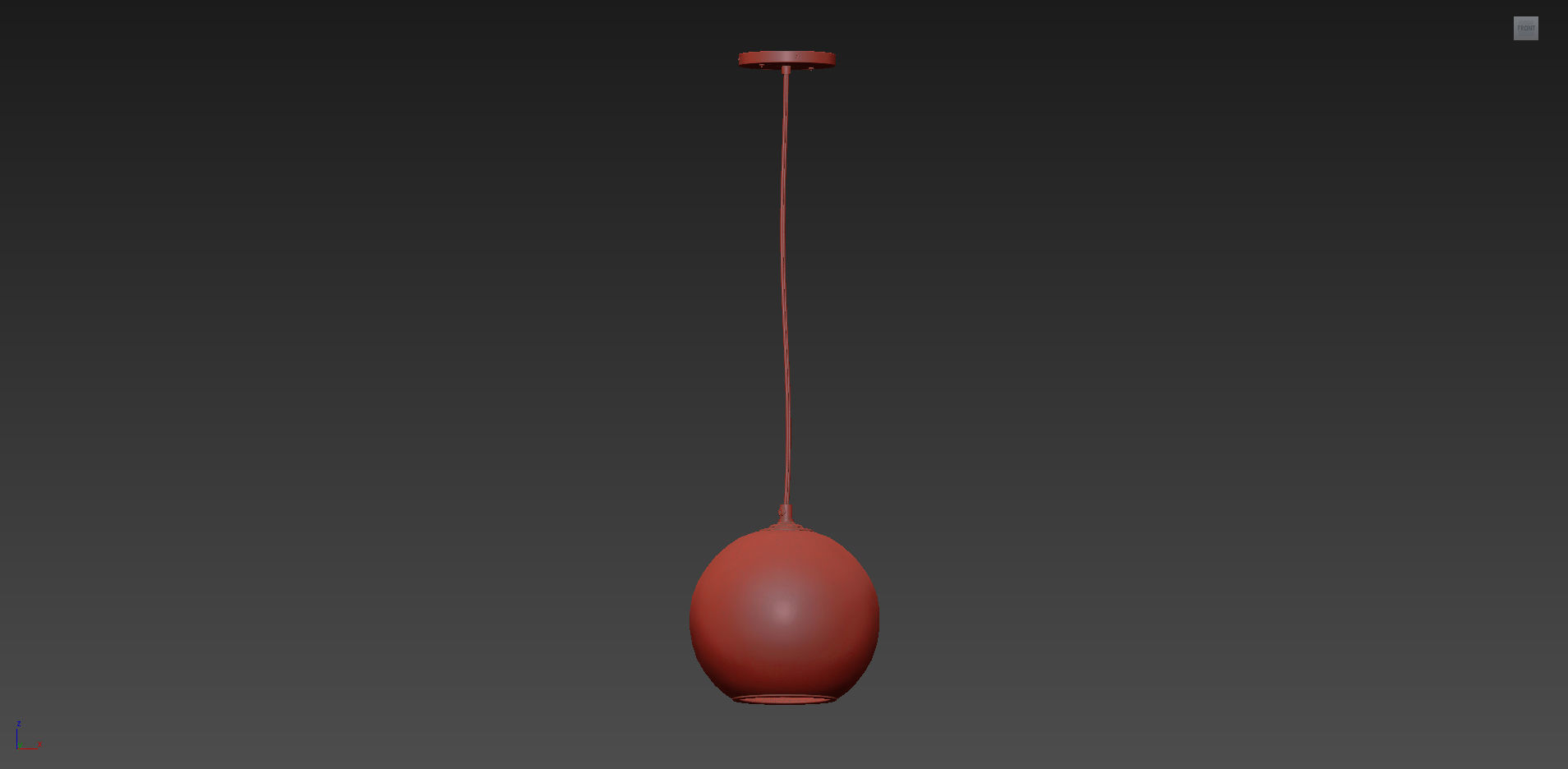 SWIRLING GLASS GLOBE PENDANT LIGHT from Shades of Light 3D model_7