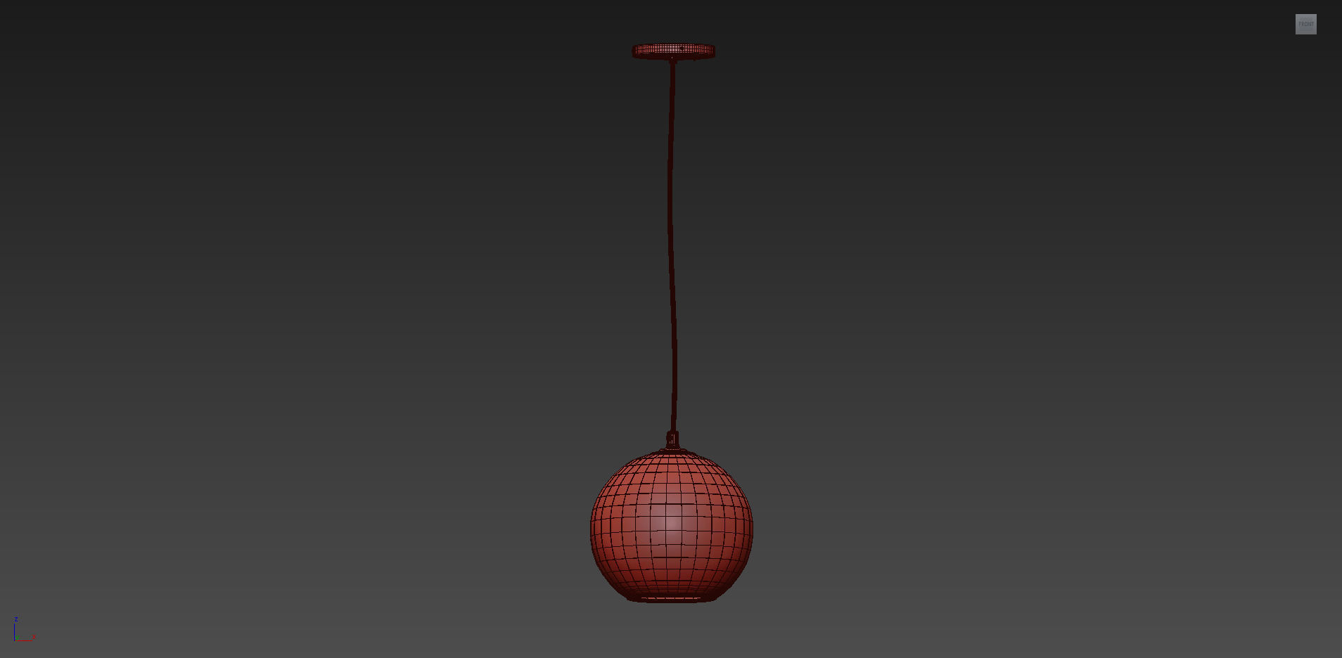 SWIRLING GLASS GLOBE PENDANT LIGHT from Shades of Light 3D model_6