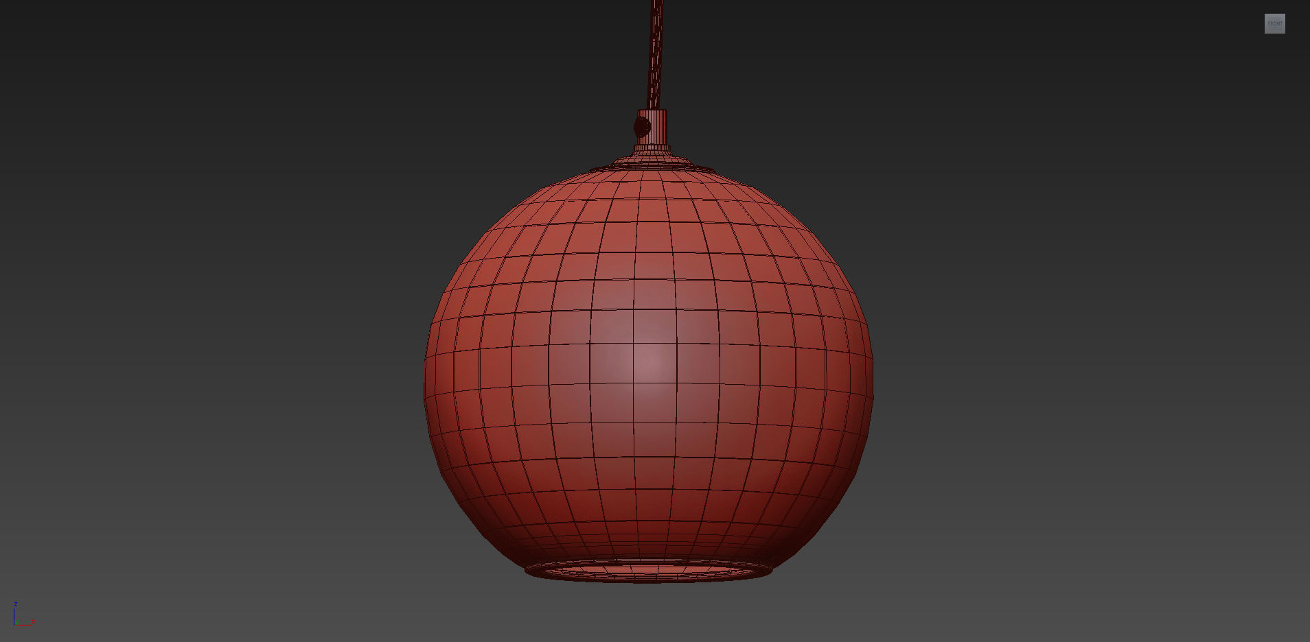 SWIRLING GLASS GLOBE PENDANT LIGHT from Shades of Light 3D model_5