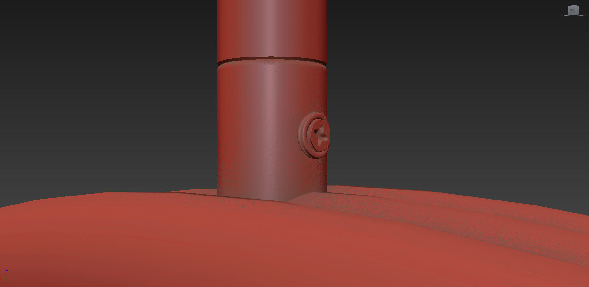 Pair of Brass Pulsar Singolo Chandelier from Cristina Celestino 3D model_4