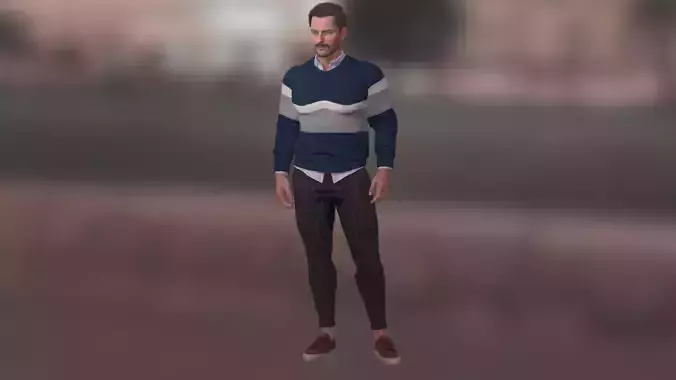 Man character realistic