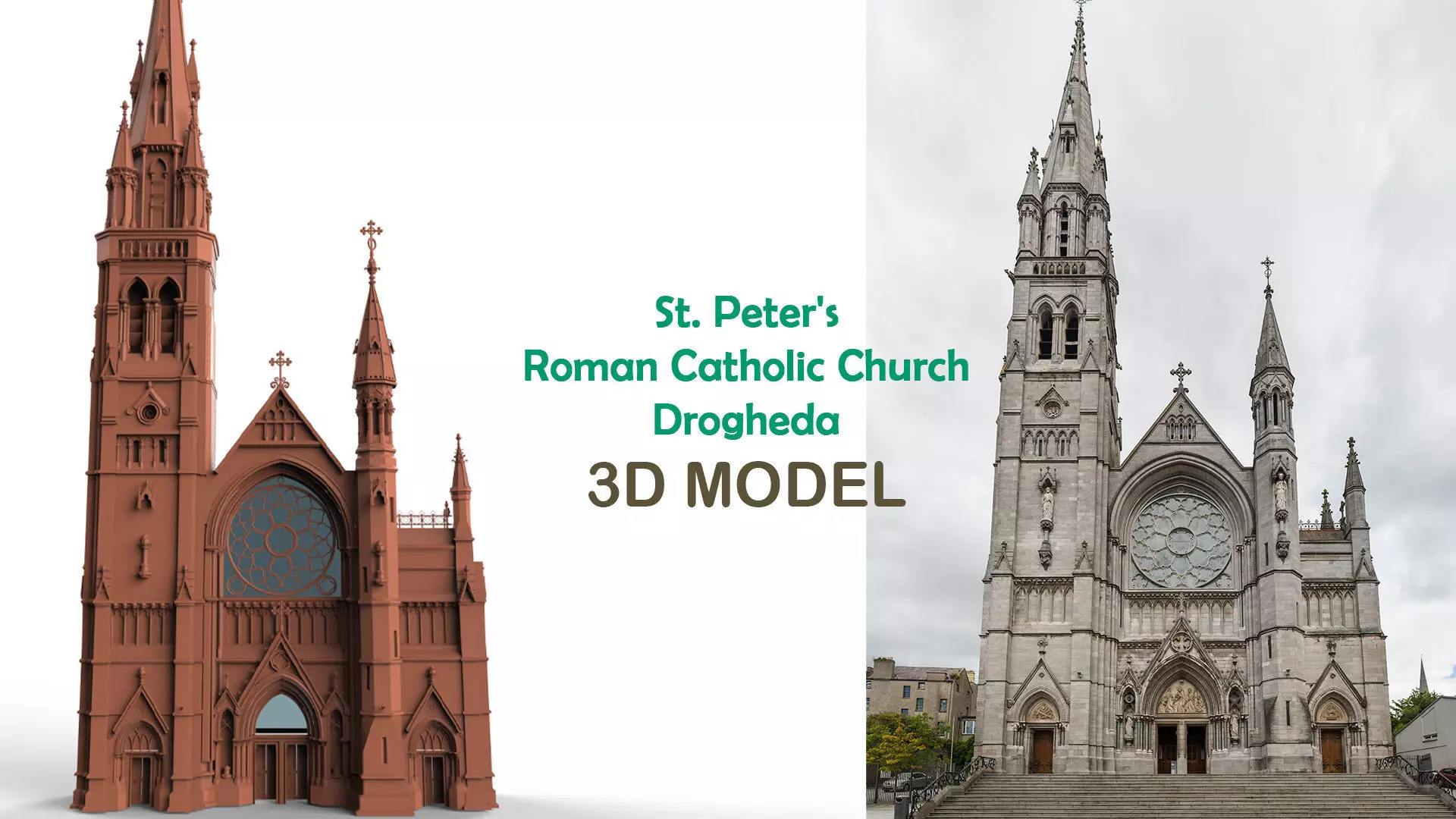 St Peters Roman Catholic Church Drogheda 3D model_0