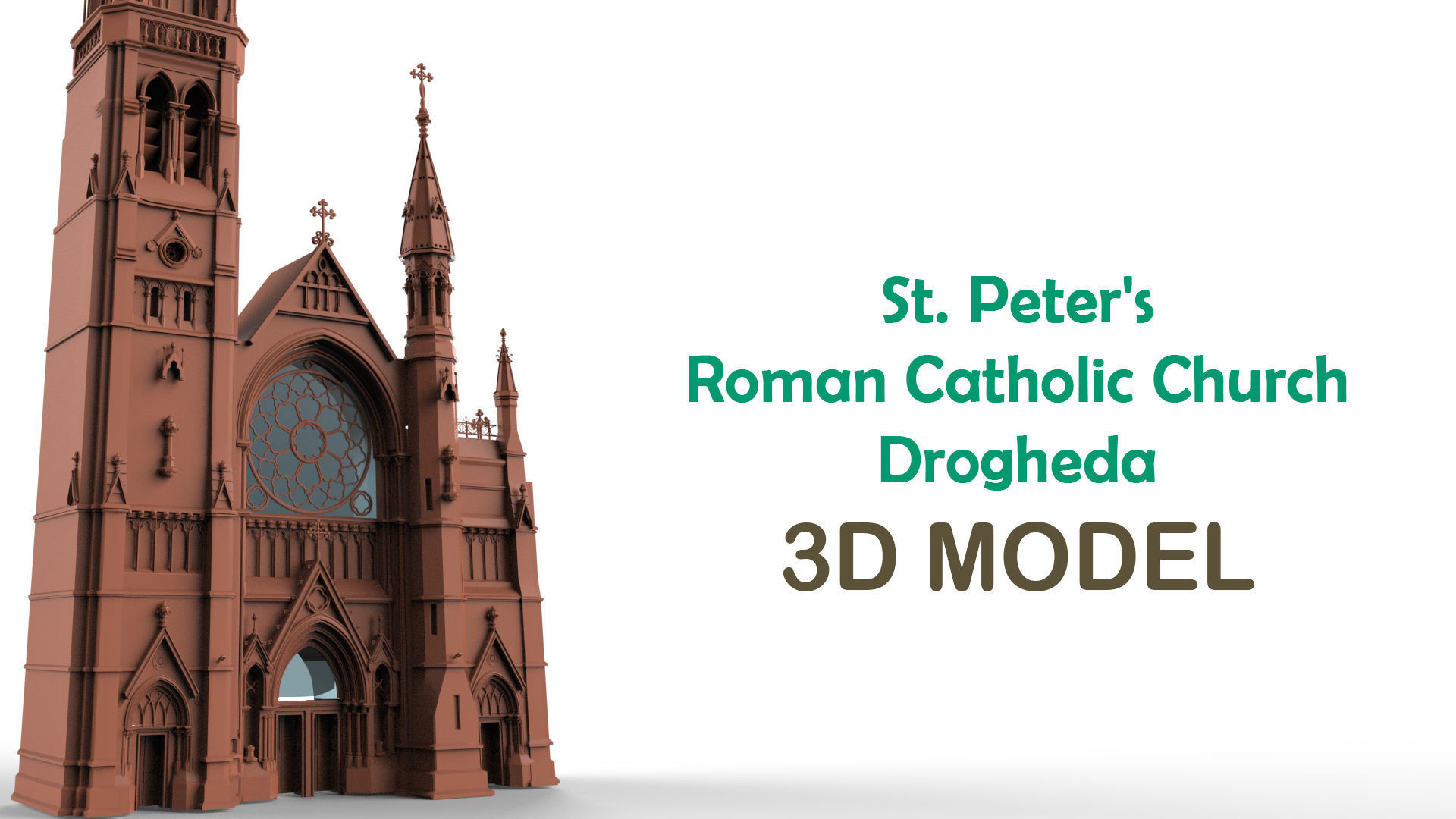 St Peters Roman Catholic Church Drogheda 3D model_1