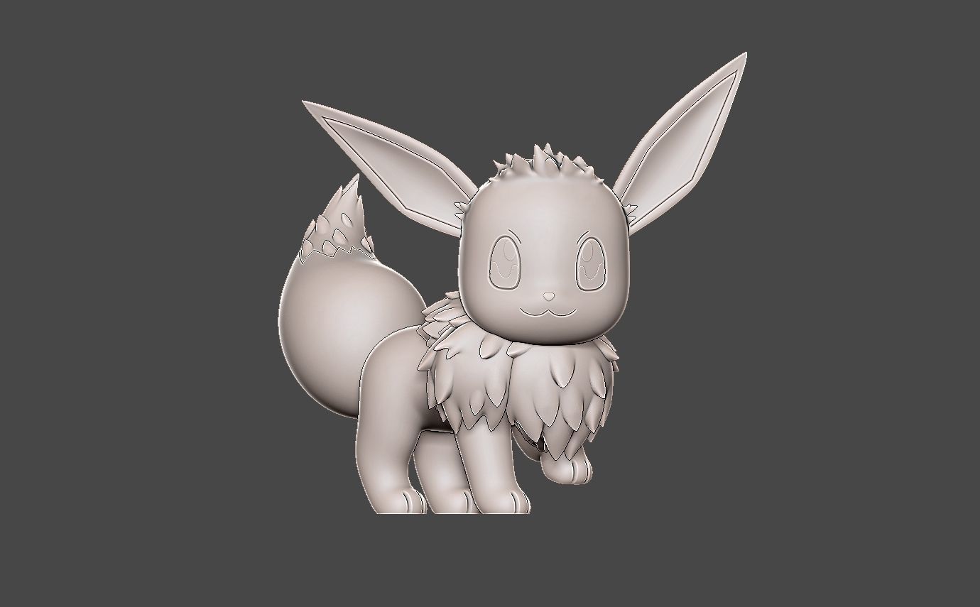 Pokemon eevee evolution pack v2  3D print model_19
