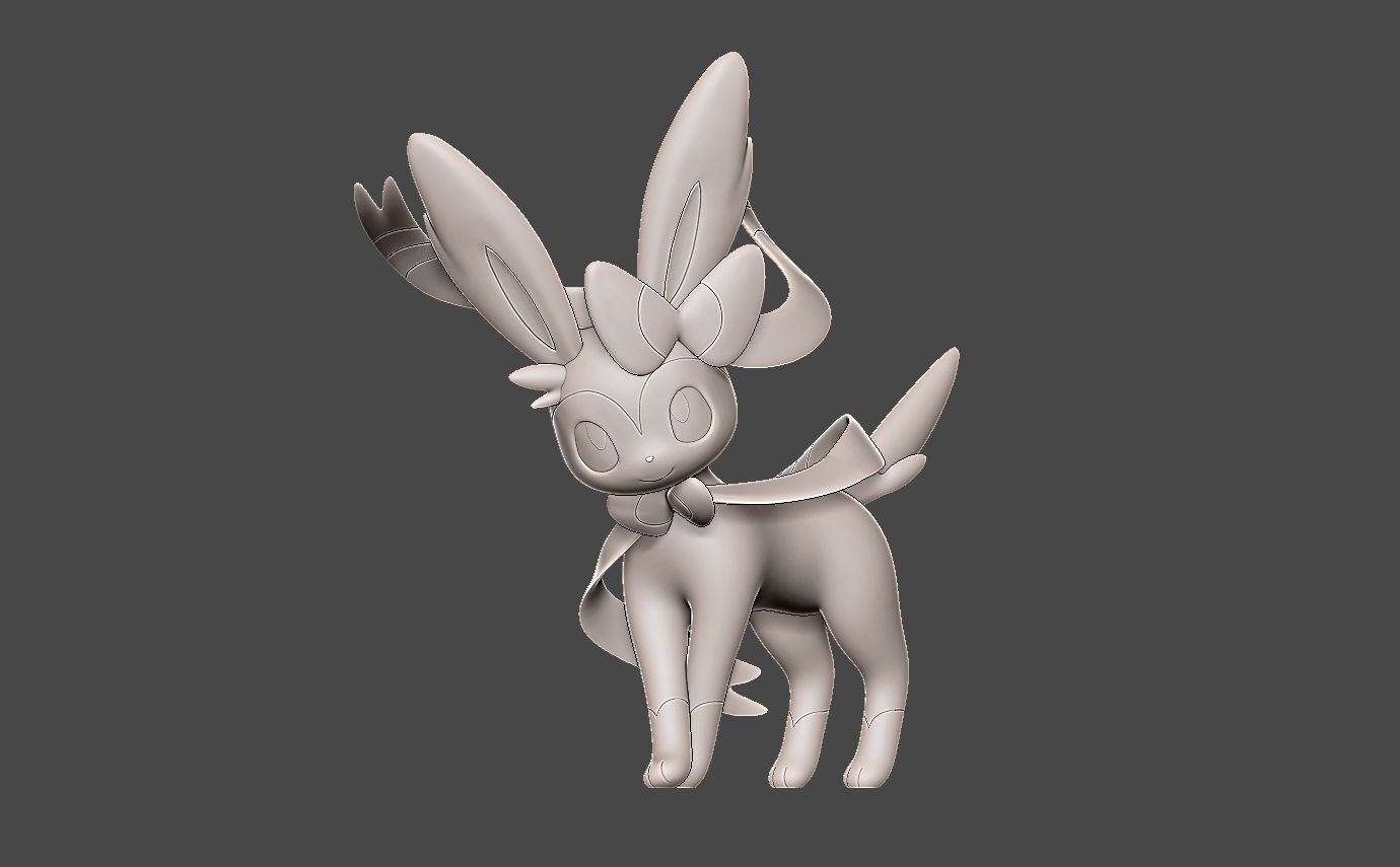 Pokemon eevee evolution pack v2  3D print model_27
