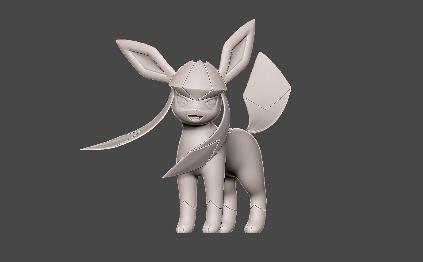 Pokemon eevee evolution pack v2  3D print model_26