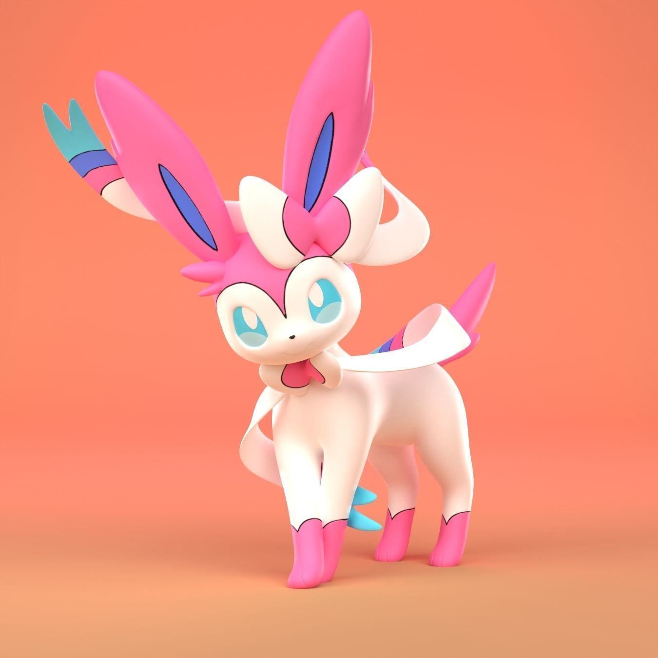 Pokemon eevee evolution pack v2  3D print model_9