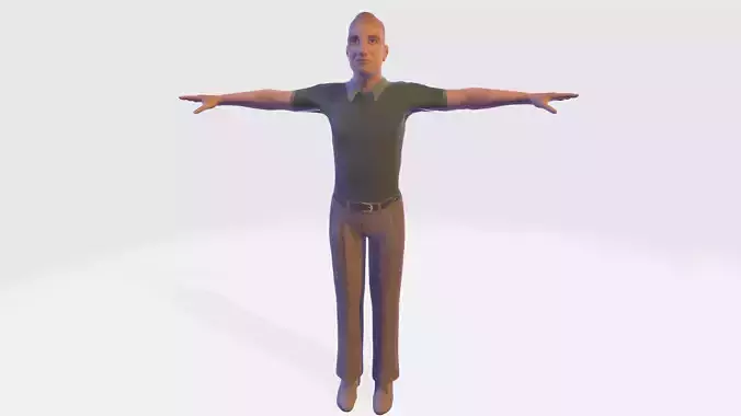 Game Character Low-poly 3D model