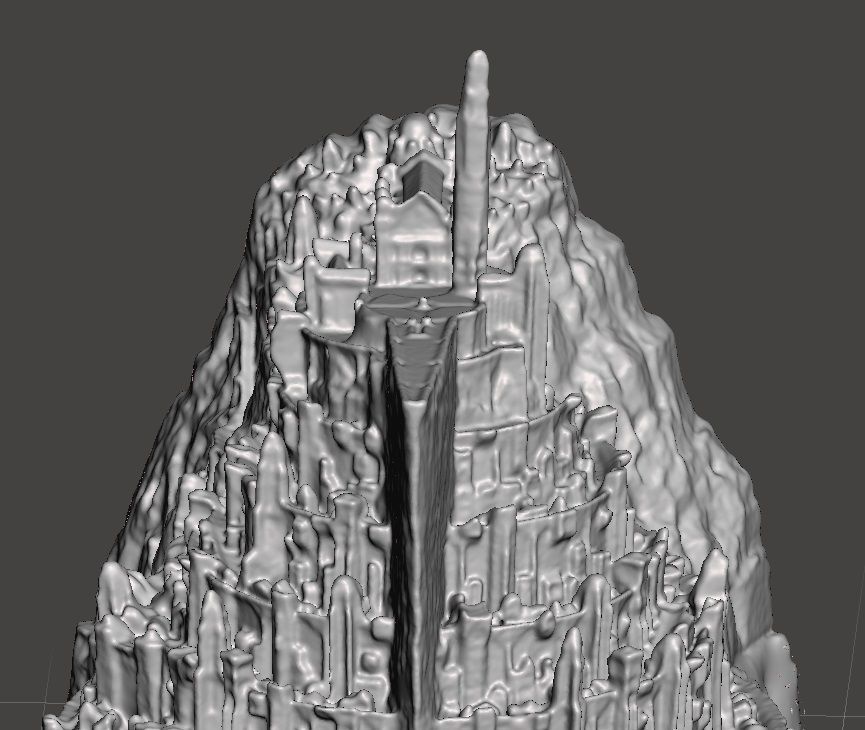 lotr Minas Tirith v2 3D print model_1