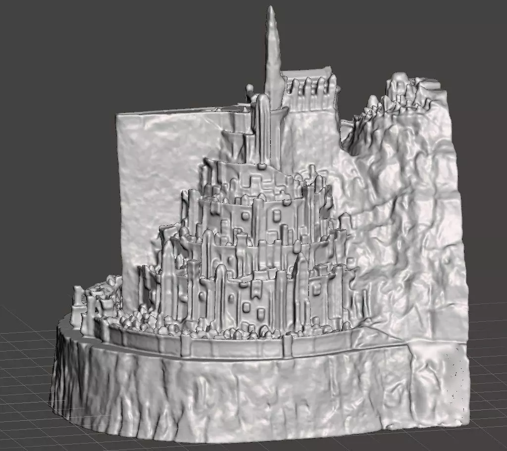 lotr Minas Tirith v2 3D print model_0