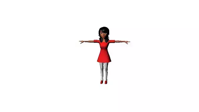 Girl Model 2 Free 3D model