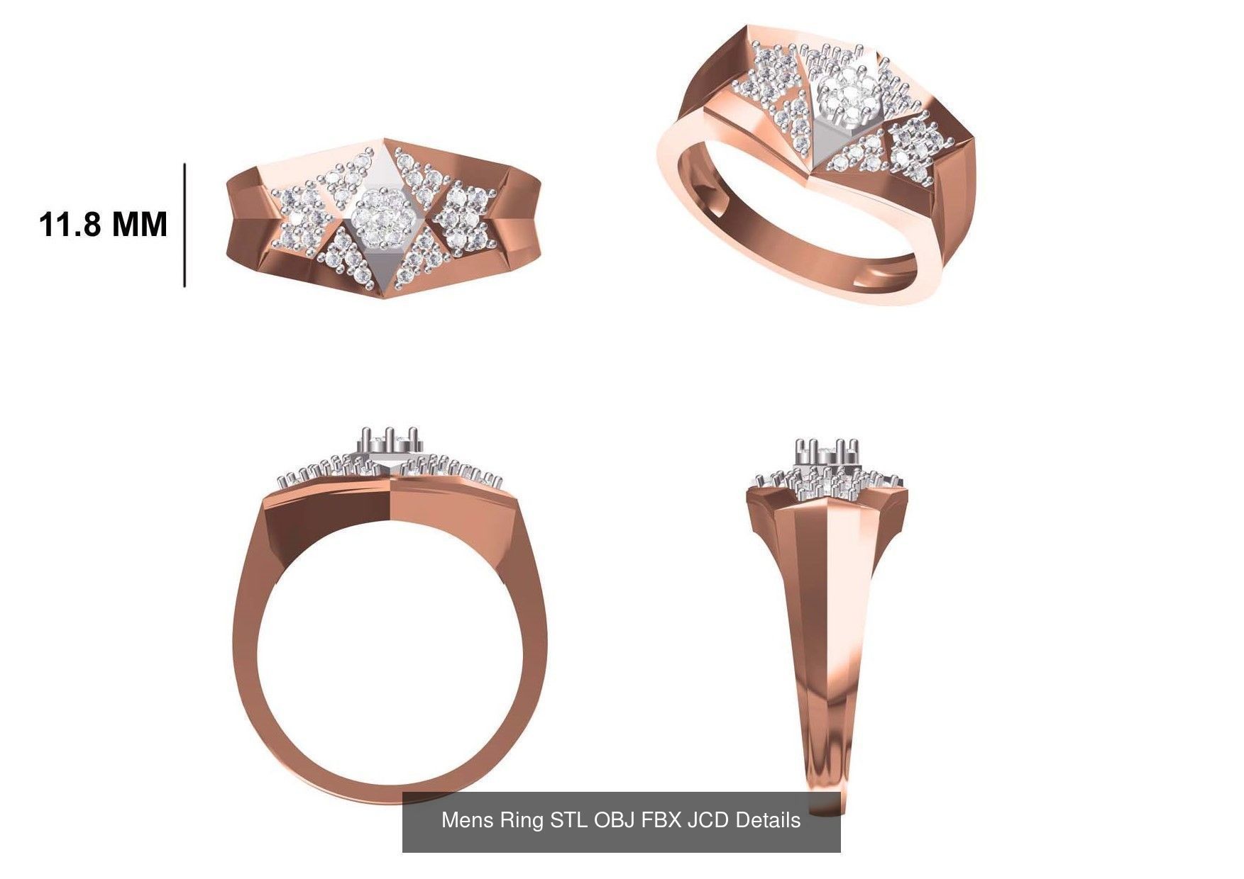 124 Mens Ring STL OBJ FBX JCD Details Collection _108