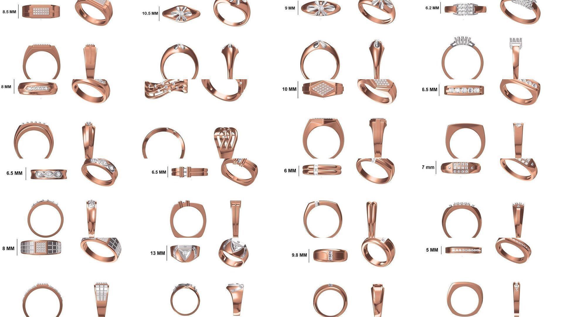 124 Mens Ring STL OBJ FBX JCD Details Collection _1