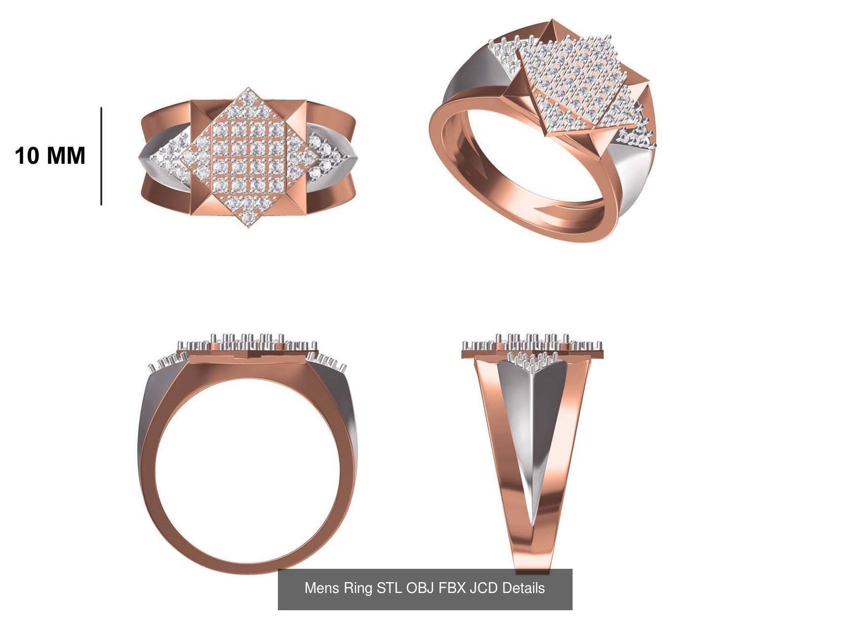 124 Mens Ring STL OBJ FBX JCD Details Collection _100