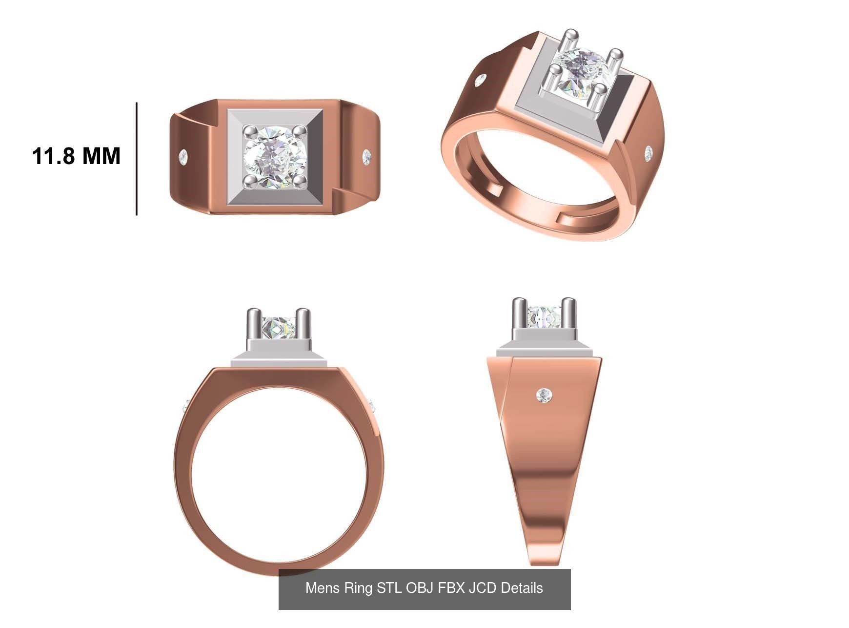 124 Mens Ring STL OBJ FBX JCD Details Collection _73