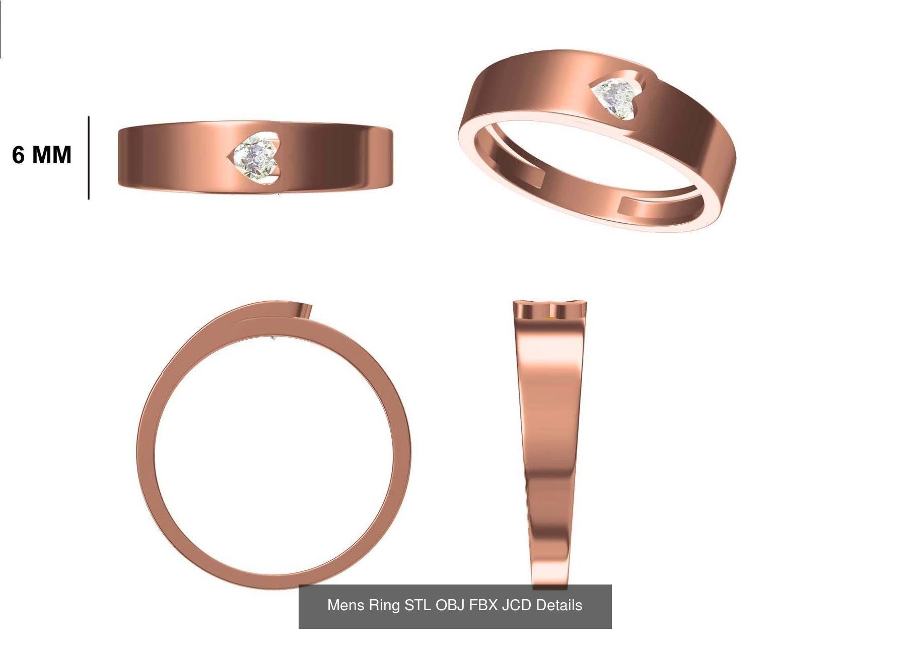 124 Mens Ring STL OBJ FBX JCD Details Collection _115