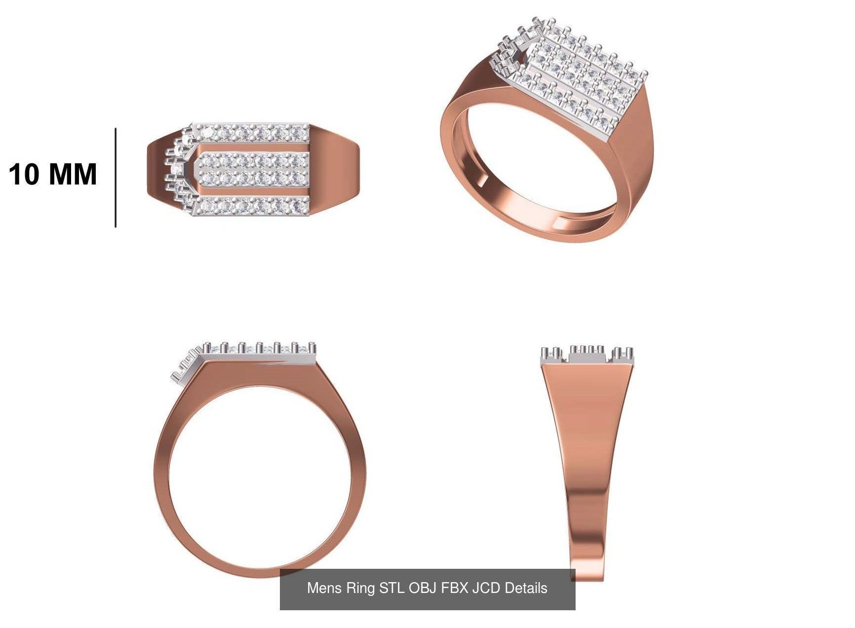 124 Mens Ring STL OBJ FBX JCD Details Collection _65