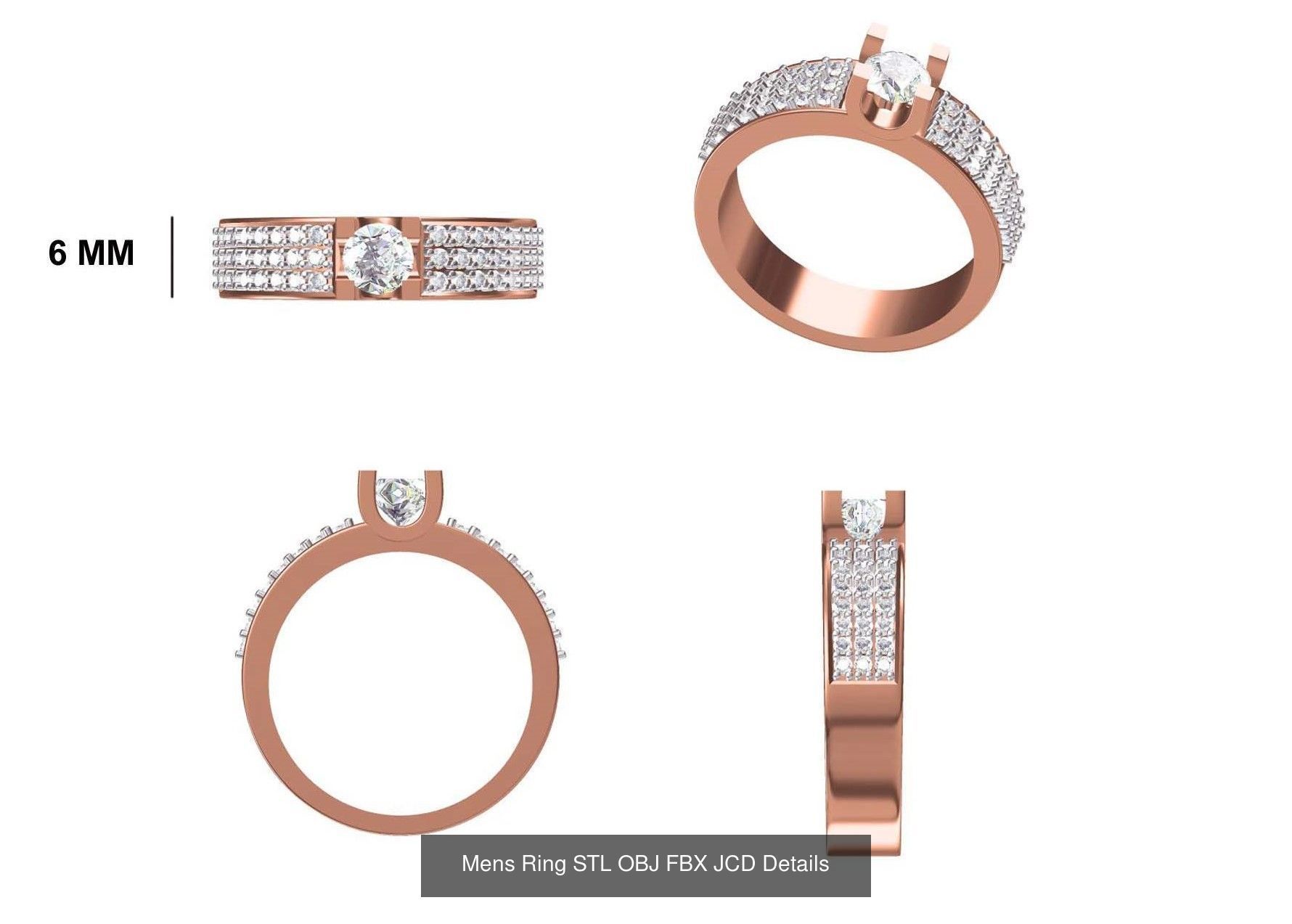 124 Mens Ring STL OBJ FBX JCD Details Collection _69