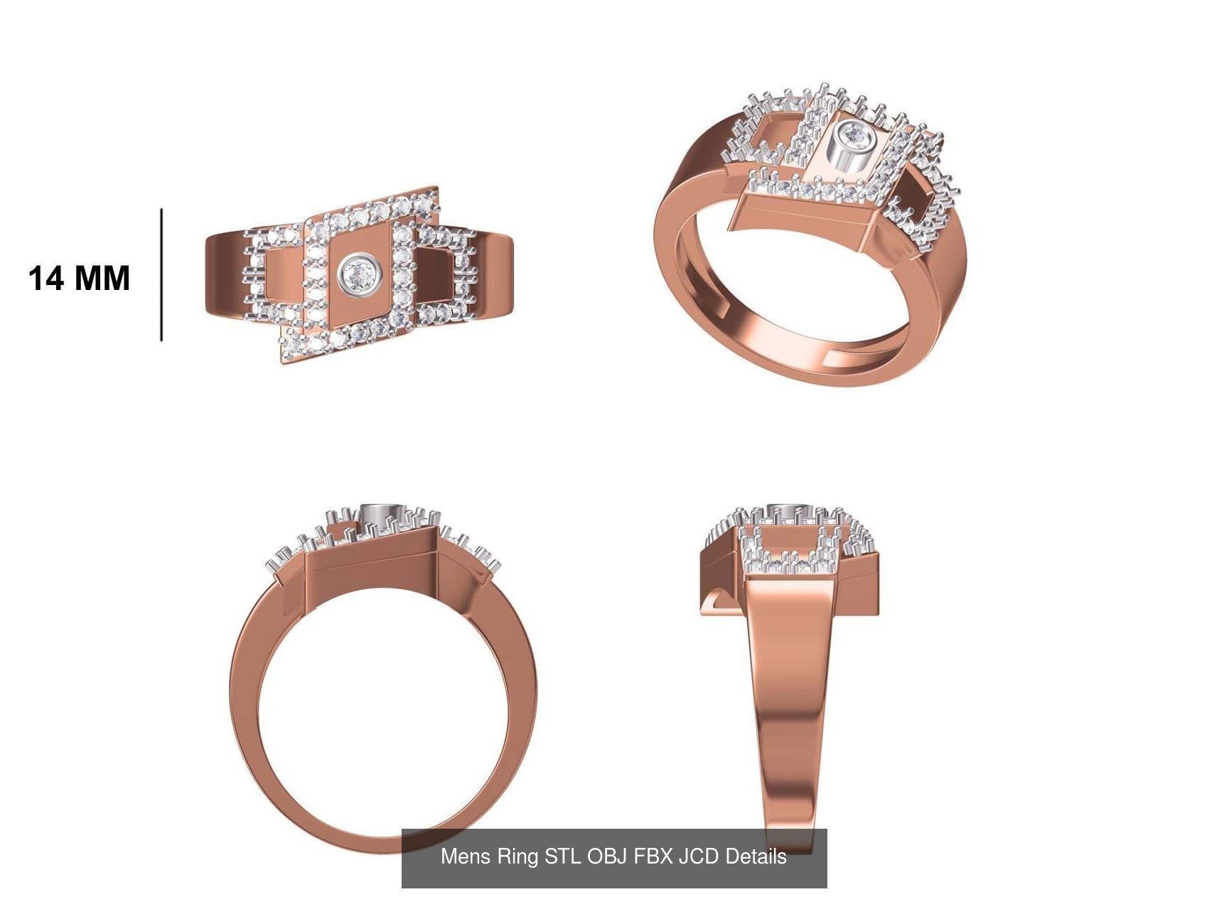 124 Mens Ring STL OBJ FBX JCD Details Collection _101