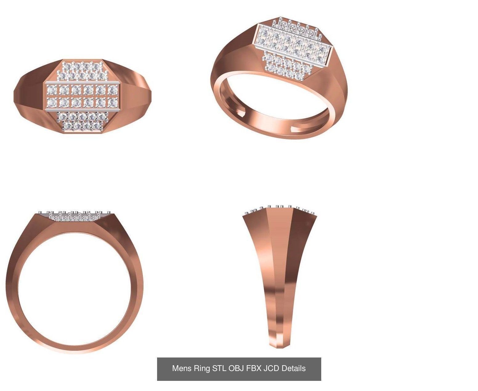 124 Mens Ring STL OBJ FBX JCD Details Collection _64