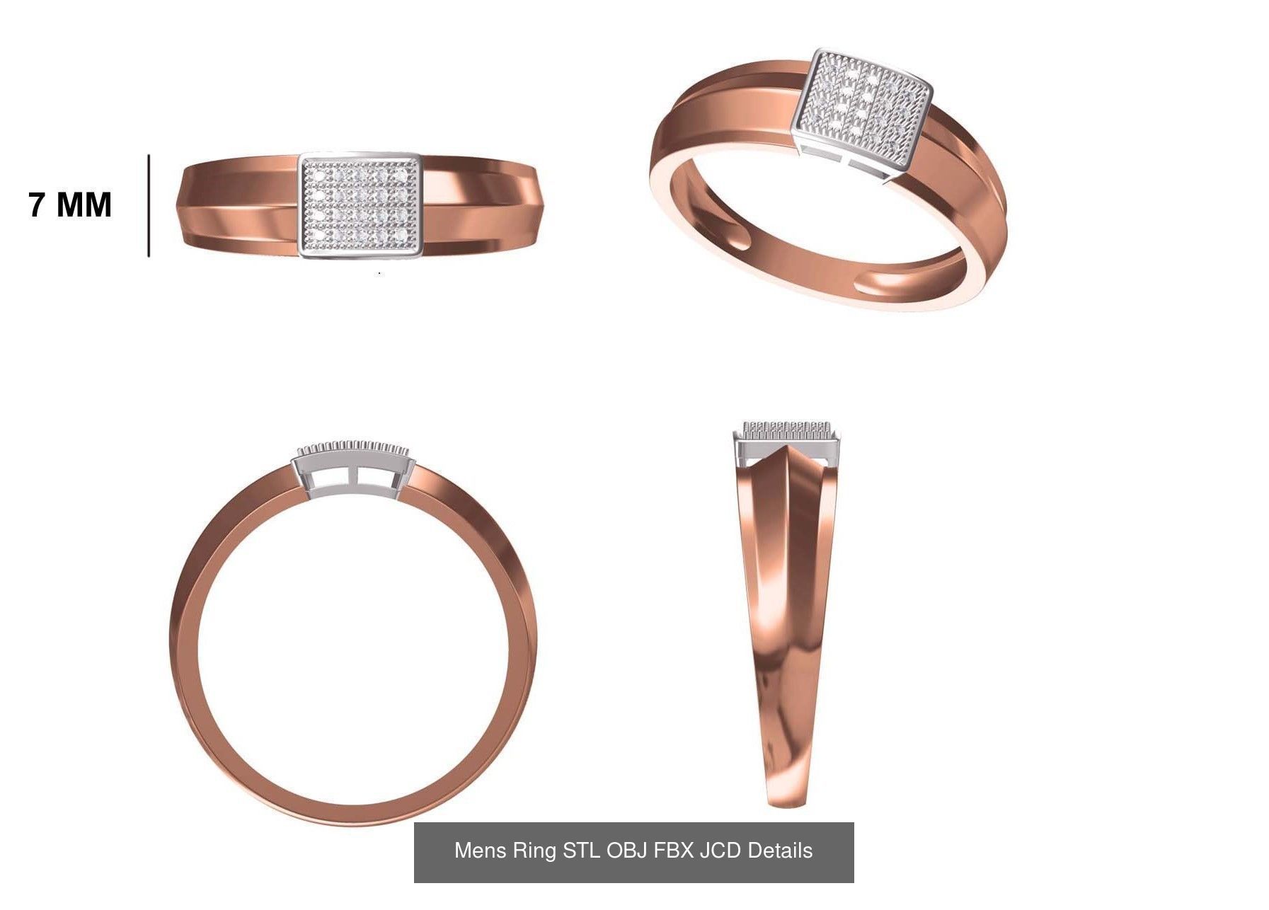 124 Mens Ring STL OBJ FBX JCD Details Collection _112