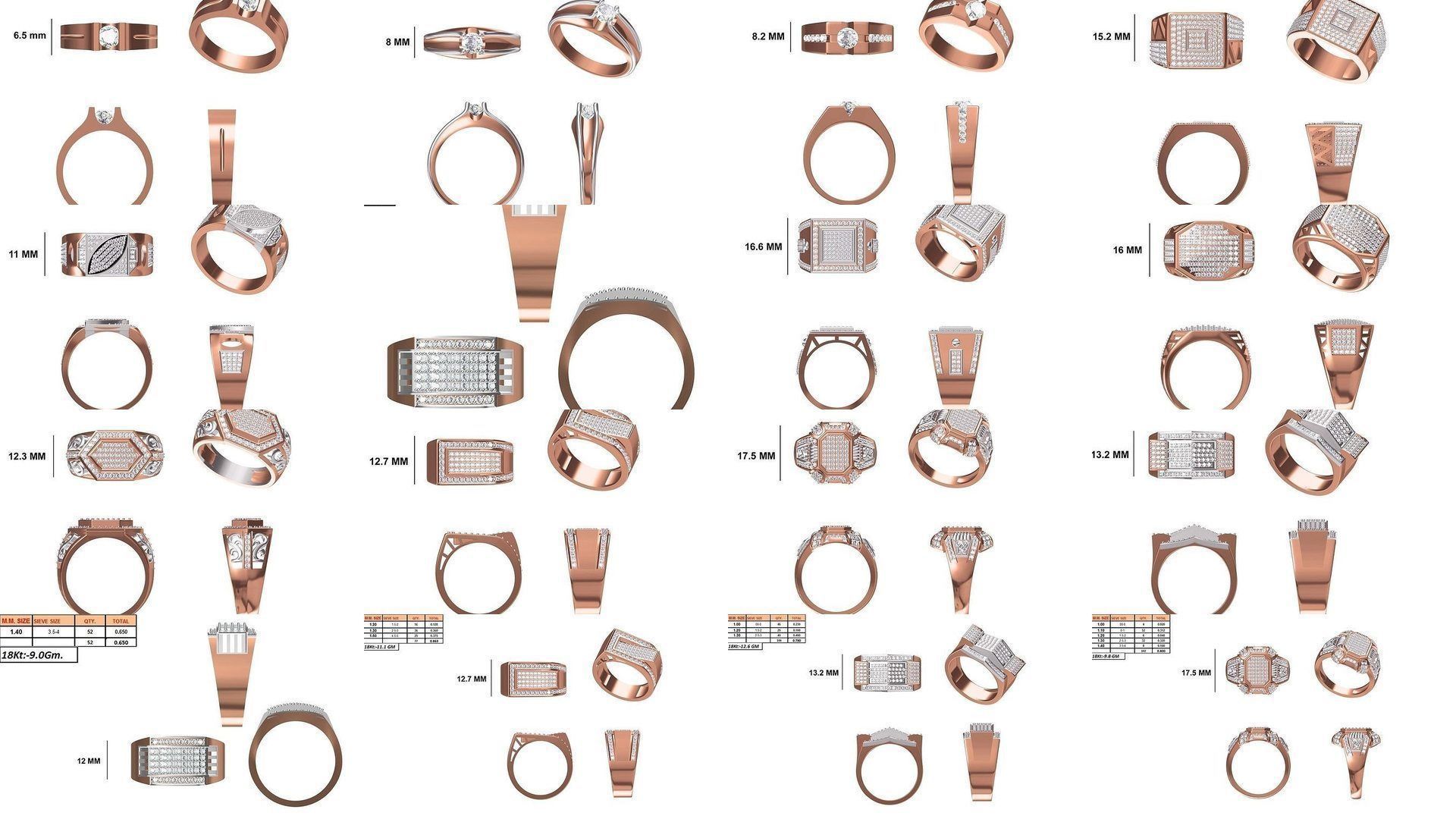 124 Mens Ring STL OBJ FBX JCD Details Collection _13