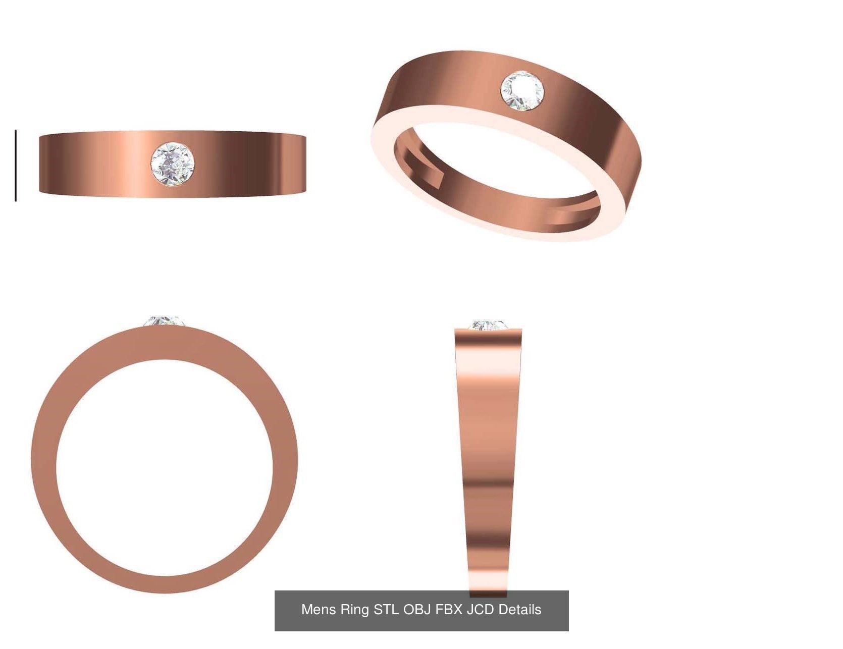 124 Mens Ring STL OBJ FBX JCD Details Collection _120