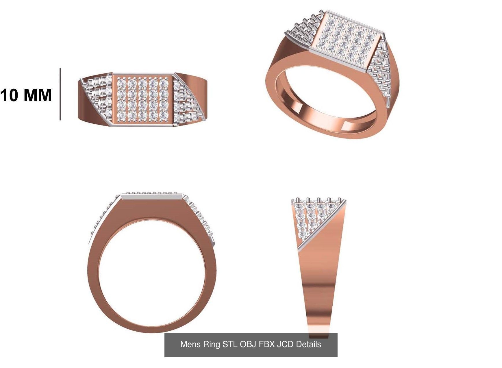 124 Mens Ring STL OBJ FBX JCD Details Collection _63