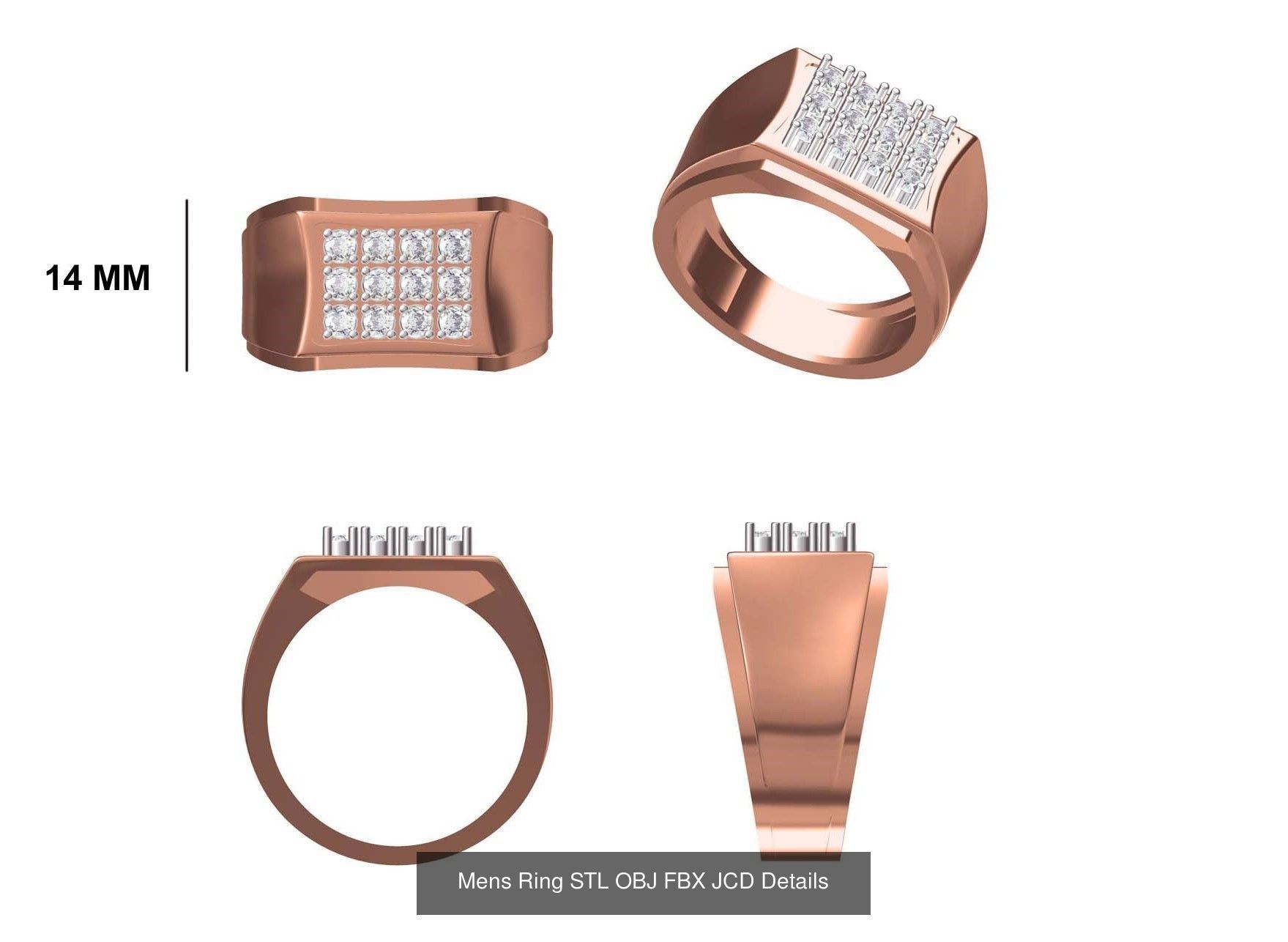124 Mens Ring STL OBJ FBX JCD Details Collection _81