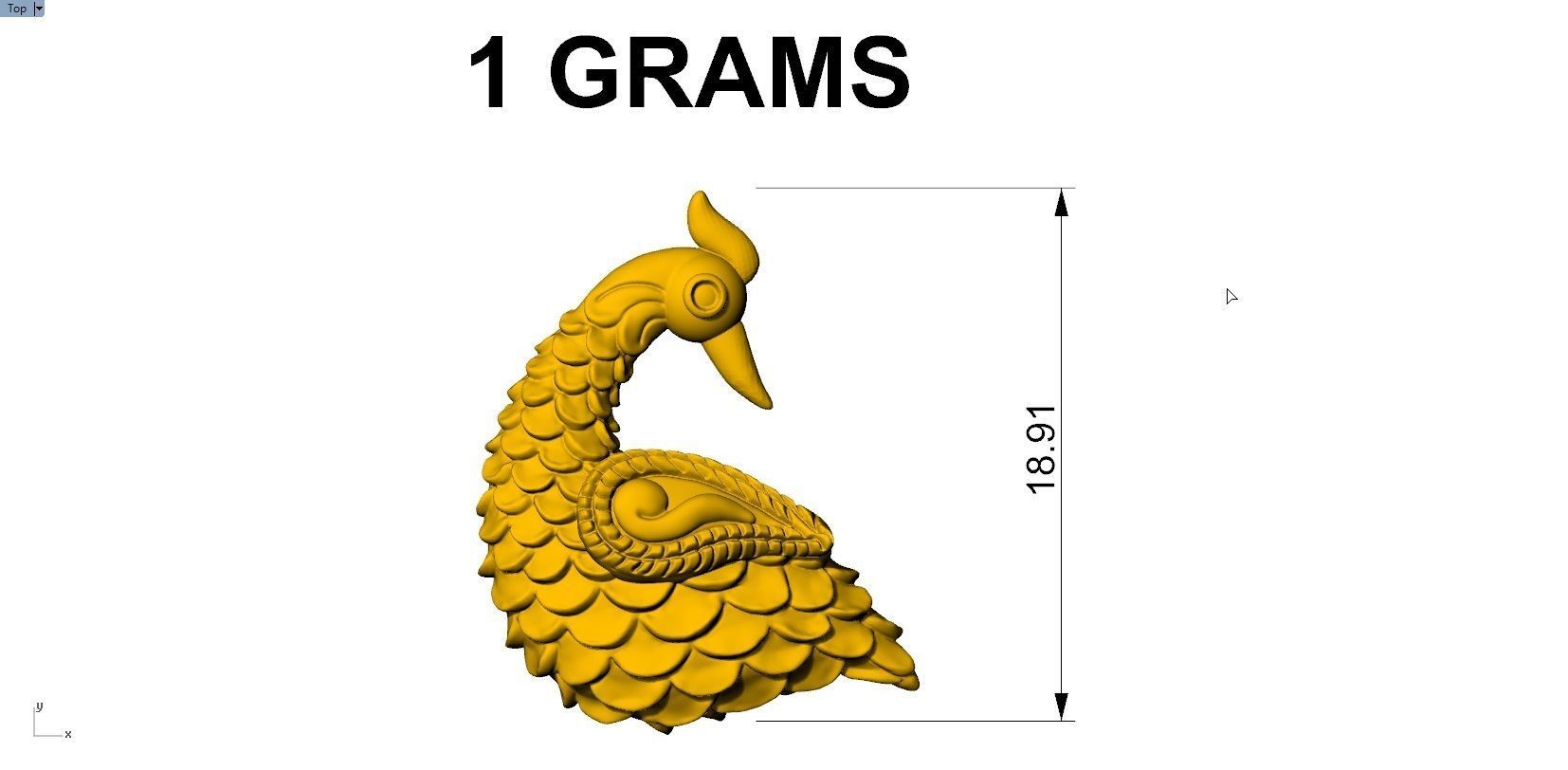 PEACOCK PENDENT 3D print model_8