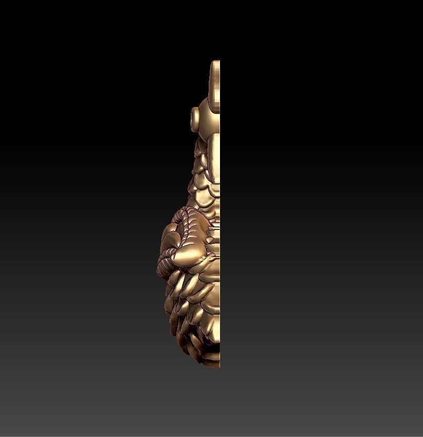 PEACOCK PENDENT 3D print model_2