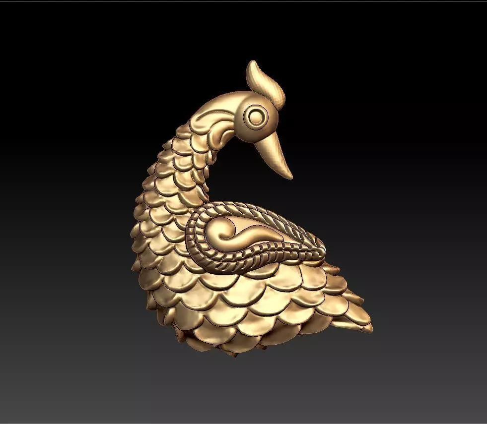 PEACOCK PENDENT 3D print model_0