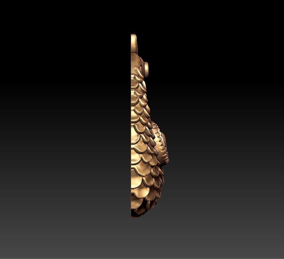 PEACOCK PENDENT 3D print model_4