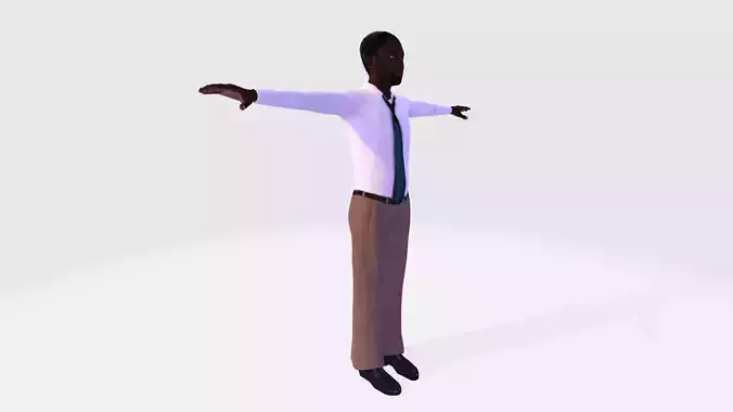 Game Character Low-poly 3D model