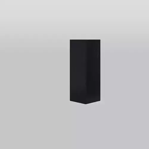 MDF Pedestal Black Low-poly 3D model