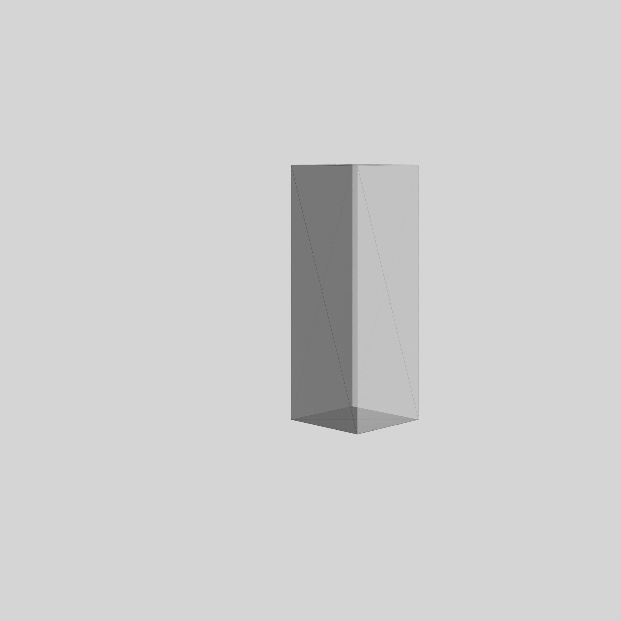 MDF Pedestal Black Low-poly 3D model_5