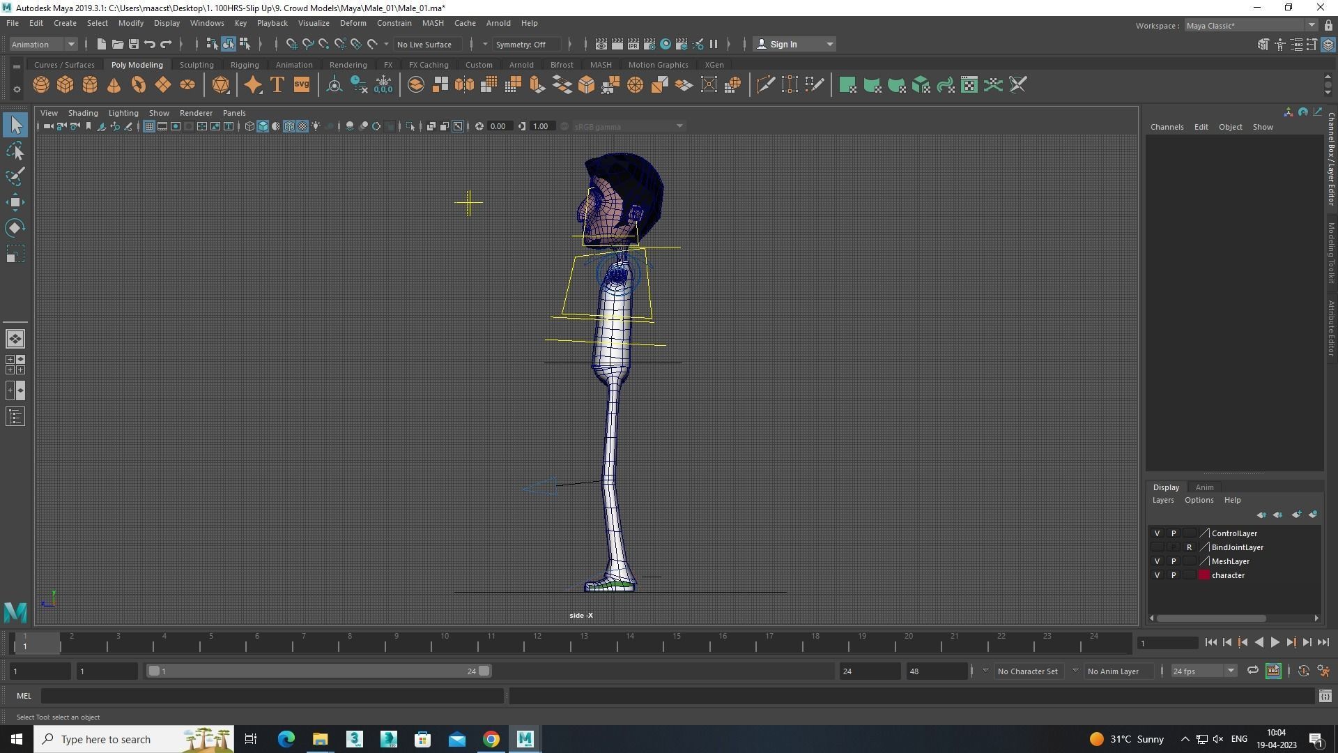 Male Model 1 Free 3D model_4
