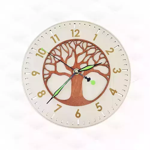 Wall clocks 2 patterns svg dxf design laser cutting 3D print model