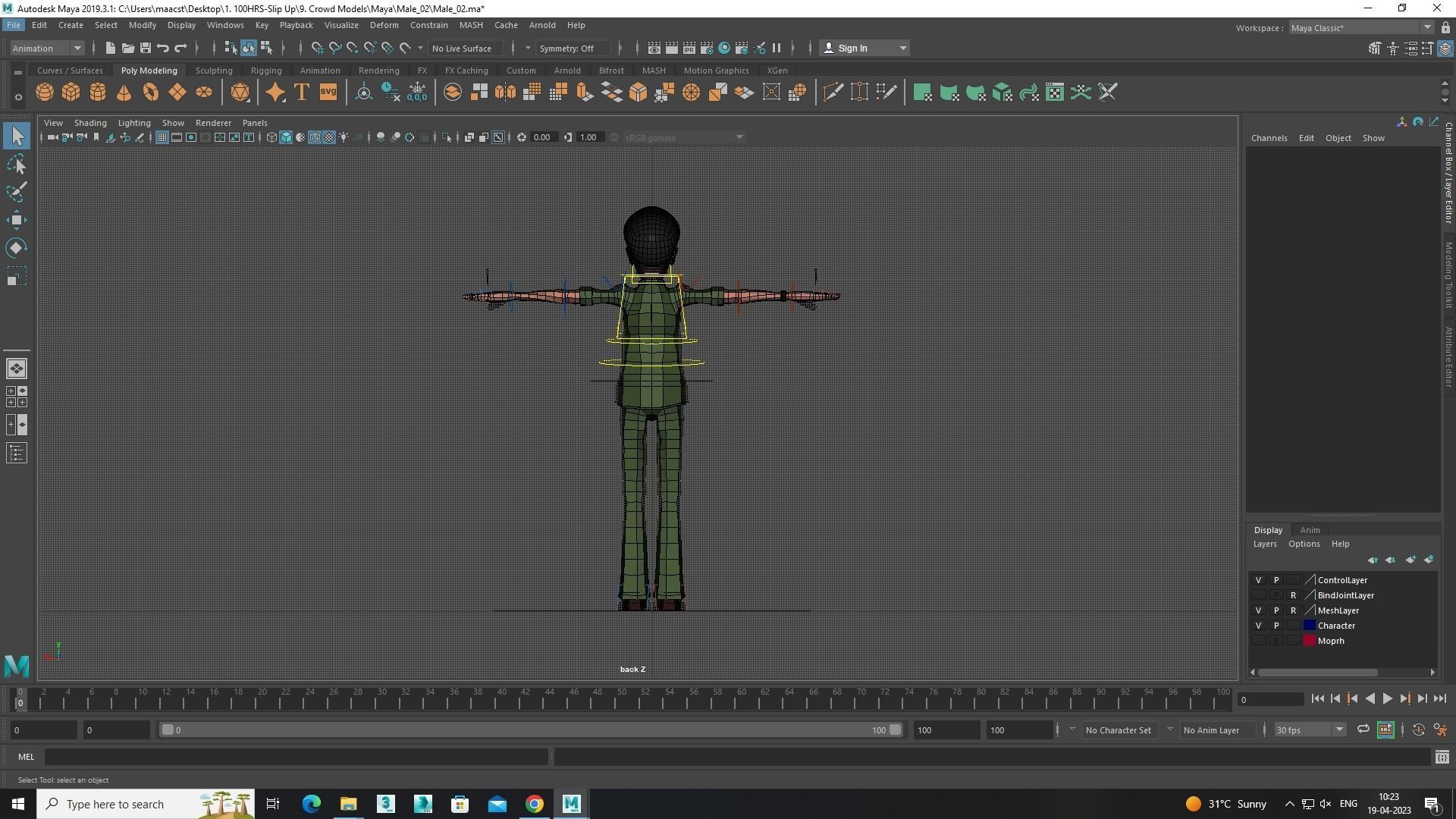 Male Model 2 Free 3D model_2